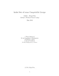 Index Sets of Some Computable Groups