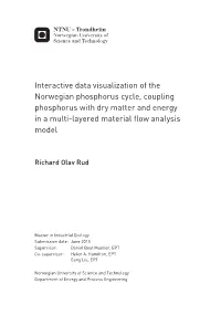 Interactive Data Visualization of the Norwegian Phosphorus Cycle, Coupling Phosphorus with Dry Matter and Energy in a Multi-Layered Material Flow Analysis Model