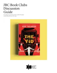 JBC Book Clubs Discussion Guide Created in Partnership with Picador Jewishbookcouncil.Org
