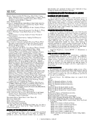 Music in the University at Large Through Its Courses and Performance Offerings