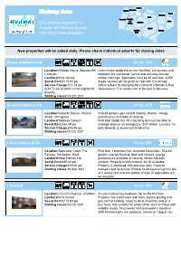 New Properties Will Be Added Daily. Please Check Individual Adverts for Closing Dates
