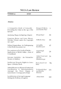 NLUA Law Review