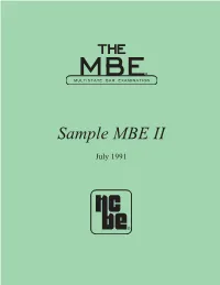 Sample MBE II
