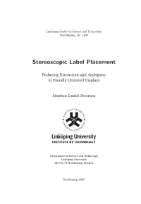 Stereoscopic Label Placement