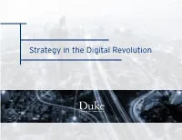 Strategy in the Digital Revolution Introduction
