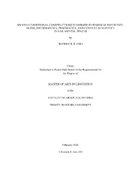 Swahili Conditional Constructions in Embodied Frames of Reference: Modeling Semantics, Pragmatics, and Context-Sensitivity in Uml Mental Spaces