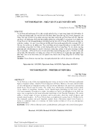 Victor Pelevin – Nhà Văn Của Kỷ Nguyên Mới