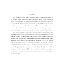 A Web-Based Collaborative Multimedia Presentation Document System
