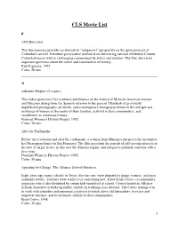 CLS Movie List