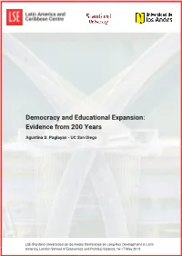 Democracy and Educational Expansion: Evidence from 200 Years