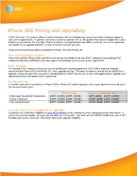 Iphone 3GS Pricing and Upgrading