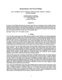 Responding to the Event Deluge