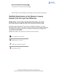 Shellfish Exploitation in the Western Canary Islands Over the Last Two Millennia
