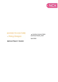 (The Swedish National Legislative Assembly) Approved New Objectives