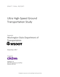 2018 Cascadia High Speed Rail Study