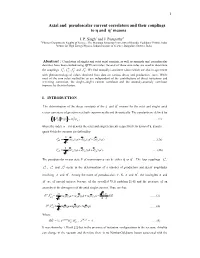 Axial and Pseudoscalar Current Correlators and Their Couplings to Η and Η' Mesons