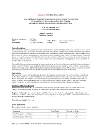 Course Syllabus