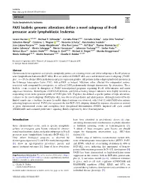 PAX5 Biallelic Genomic Alterations Define a Novel Subgroup of B-Cell