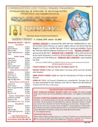 SHABBAT KIDDUSH Is Sponsored by Jacki and Alan Routhenstein In