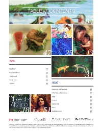 TABLE CONTENTS Of