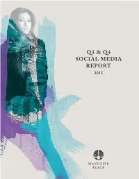 Q3 & Q4 Social Media Report