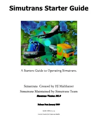 Simutrans Starter Guide