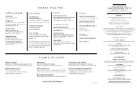 Small Plates Large Plates