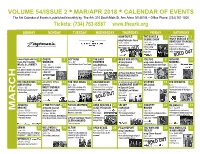 Volume 54/Issue 2 •Mar/Apr 2018 •Calendar of Events