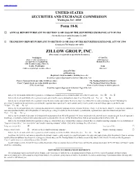 ZILLOW GROUP, INC. (Exact Name of Registrant As Specified in Its Charter)