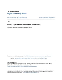 Build a Crystal Radio: Electronics Series - Part I