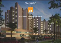Catchment Report of Arya Hamsa in Gottigere, Bangalore