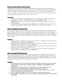 How to Convert HVAC Tons to Amps How to Calculate BTU Hours to KW How to Calculate BTU Requirement