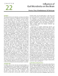 Influence of Gut Microbiota on the Brain