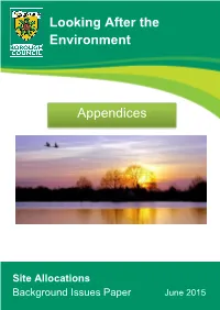 Looking After the Environment Appendices