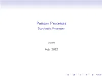 Poisson Processes Stochastic Processes