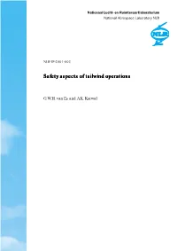 Safety Aspects of Tailwind Operationssafety Operations