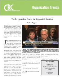 The Irresponsible Center for Responsible Lending