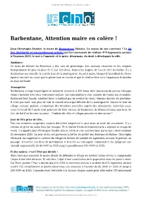 Barbentane, Attention Maire En Colère !