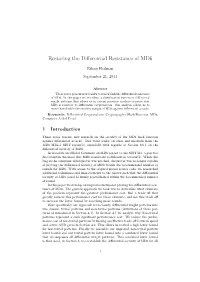 Restoring the Differential Resistance Of