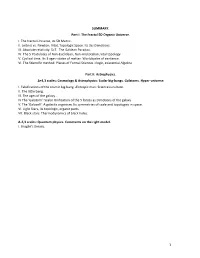 SUMMARY. Part I: the Fractal 5D Organic Universe. I. the Fractal Universe, Its 5D Metric