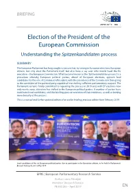 Understanding the Spitzenkandidaten Process