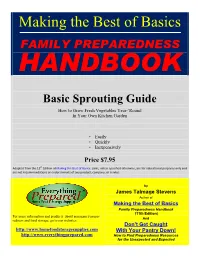 Basic Sprouting Guide