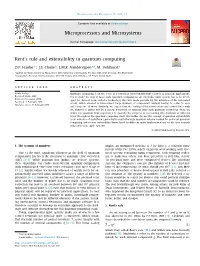 Rent•S Rule and Extensibility in Quantum Computing