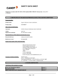 Safety Data Sheet