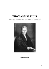 Thomas Malthus and the Making of the Modern World