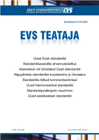 01.09.2020 EVS Teataja