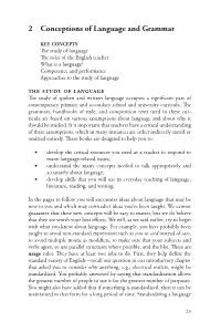 2 Conceptions of Language and Grammar