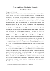 Cesarean Scenario of India