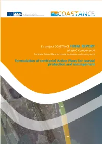 Formulation of Territorial Action Plans for Coastal Protection and Management