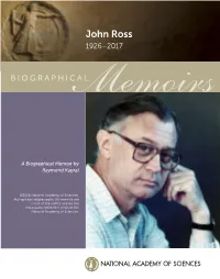 John Ross 1926–2017
